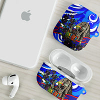 Belize Independence Day 1981 AirPods Case Toucan Mayan Pyramid Black Orchid Patriotic