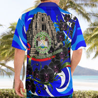 Belize Independence Day 1981 Hawaiian Shirt Toucan Mayan Pyramid Black Orchid Patriotic