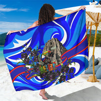 Belize Independence Day 1981 Sarong Toucan Mayan Pyramid Black Orchid Patriotic