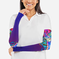 Belize Independence Day September 21 Arm Sleeves Vibrant Tropical Sea Turtle Patriotic