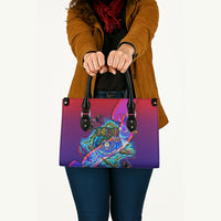 Belize Independence Day September 21 Leather Bag Vibrant Tropical Sea Turtle Patriotic