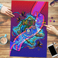 Belize Independence Day September 21 Puzzle Vibrant Tropical Sea Turtle Patriotic