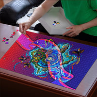 Belize Independence Day September 21 Puzzle Vibrant Tropical Sea Turtle Patriotic
