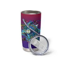 Belize Independence Day September 21 Tumbler Cup Vibrant Tropical Sea Turtle Patriotic
