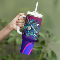 Belize Independence Day September 21 Tumbler With Handle Vibrant Tropical Sea Turtle Patriotic