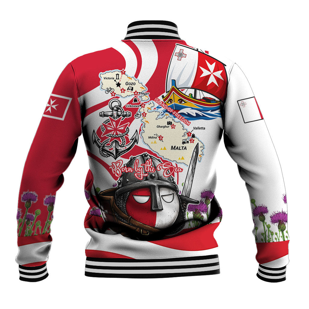 Malta Independence Day Baseball Jacket Maltese Flag Cross Knight Born By The Sea