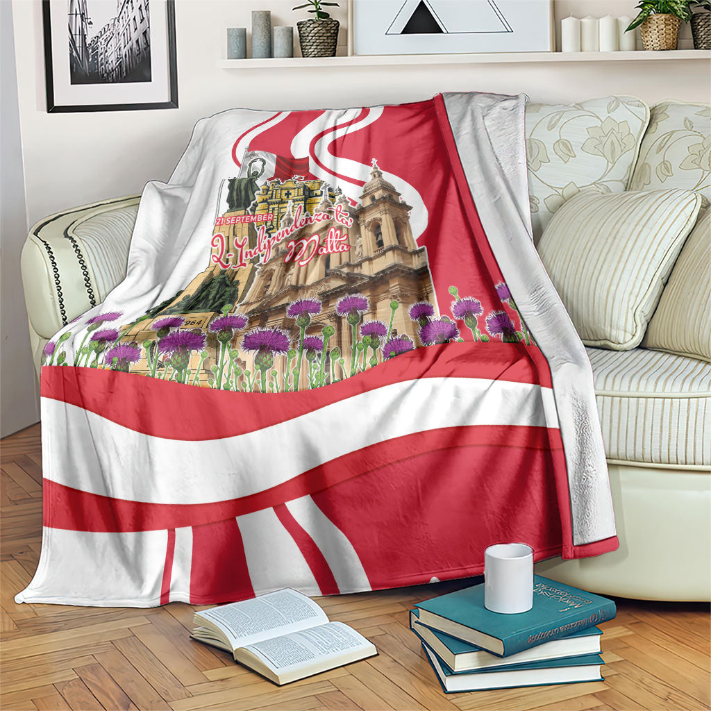 Malta Independence Day Blanket Maltese Flag Cross Knight Born By The Sea