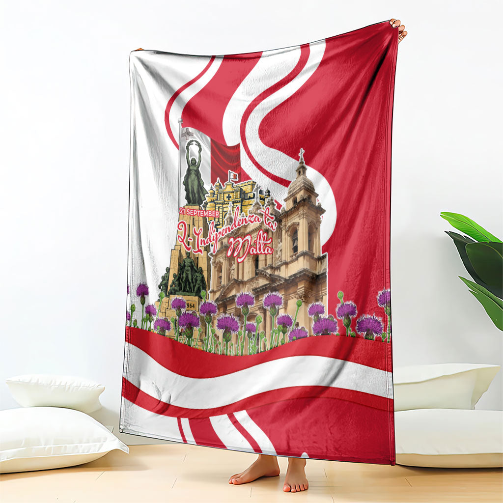 Malta Independence Day Blanket Maltese Flag Cross Knight Born By The Sea
