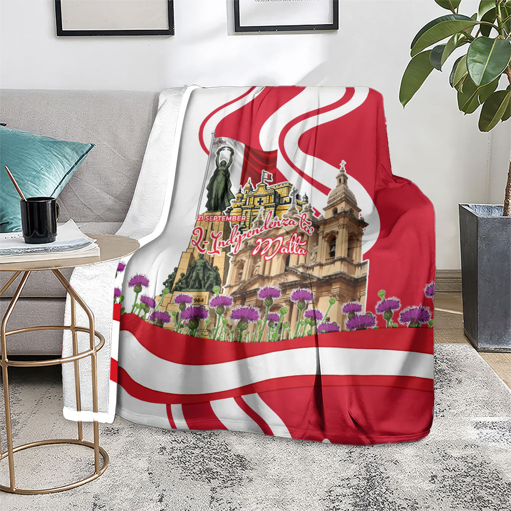 Malta Independence Day Blanket Maltese Flag Cross Knight Born By The Sea