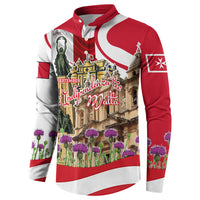 Malta Independence Day Button Sweatshirt Maltese Flag Cross Knight Born By The Sea