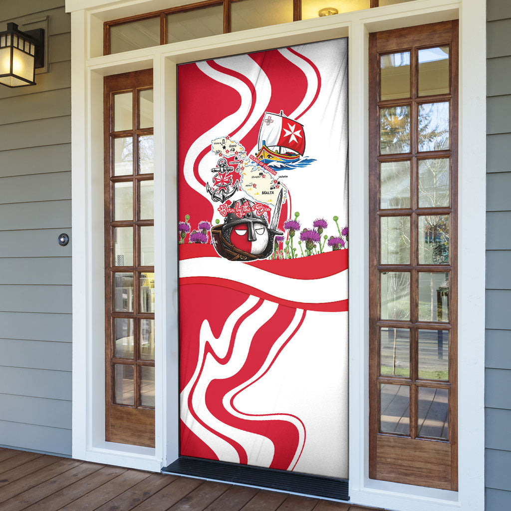 Malta Independence Day Door Cover Maltese Flag Cross Knight Born By The Sea
