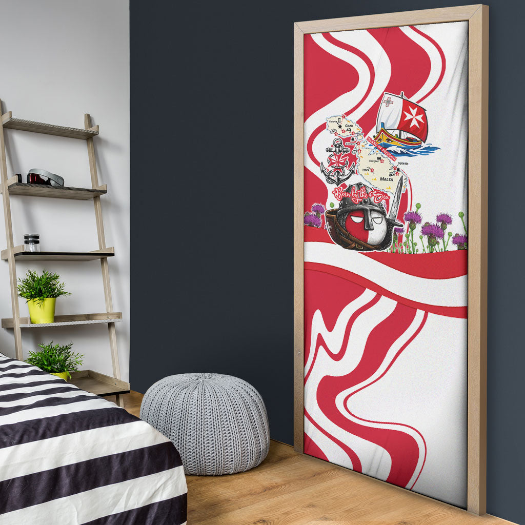 Malta Independence Day Door Cover Maltese Flag Cross Knight Born By The Sea