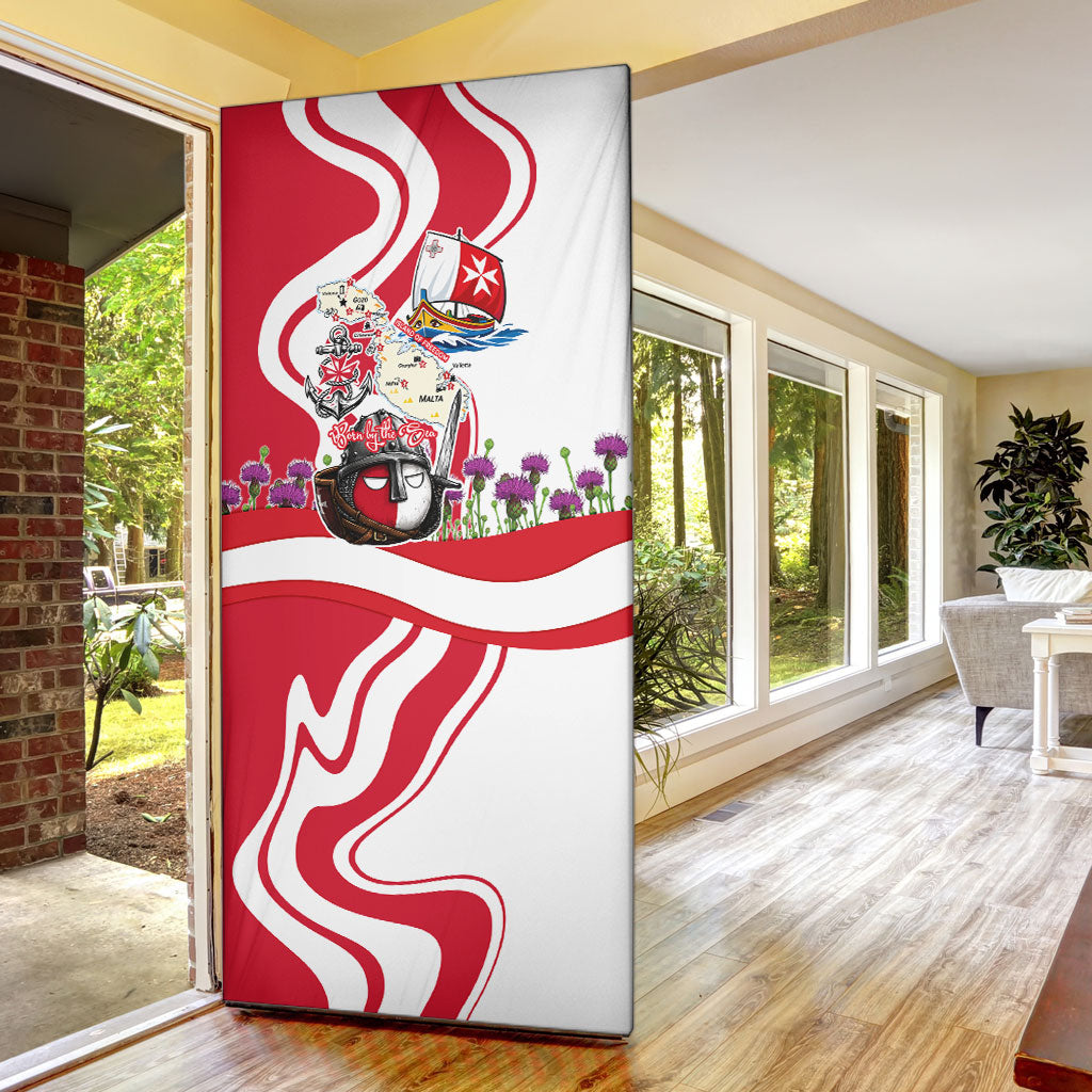 Malta Independence Day Door Cover Maltese Flag Cross Knight Born By The Sea