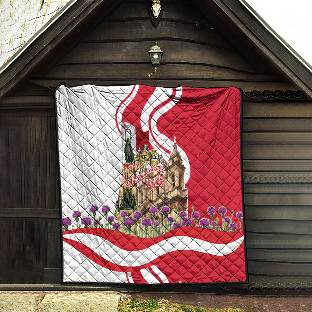 Malta Independence Day Quilt Maltese Flag Cross Knight Born By The Sea