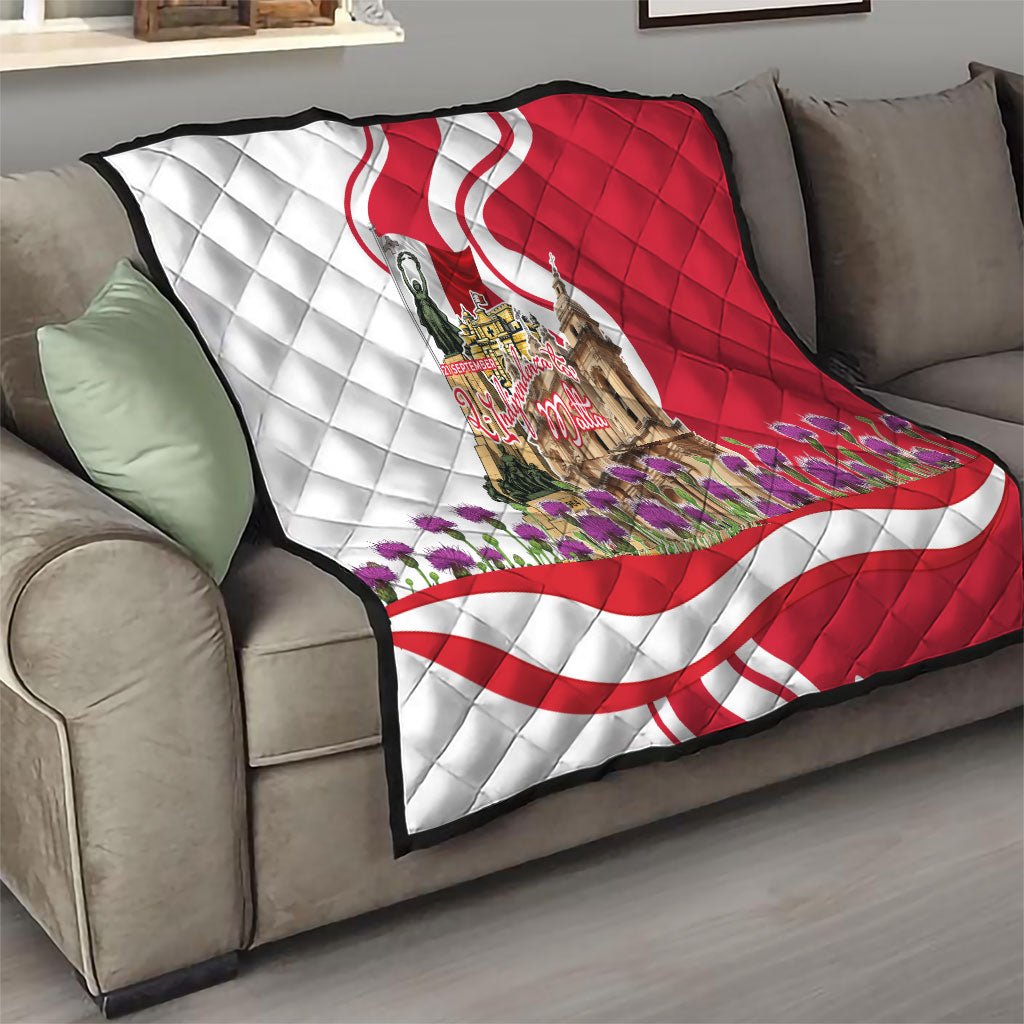 Malta Independence Day Quilt Maltese Flag Cross Knight Born By The Sea