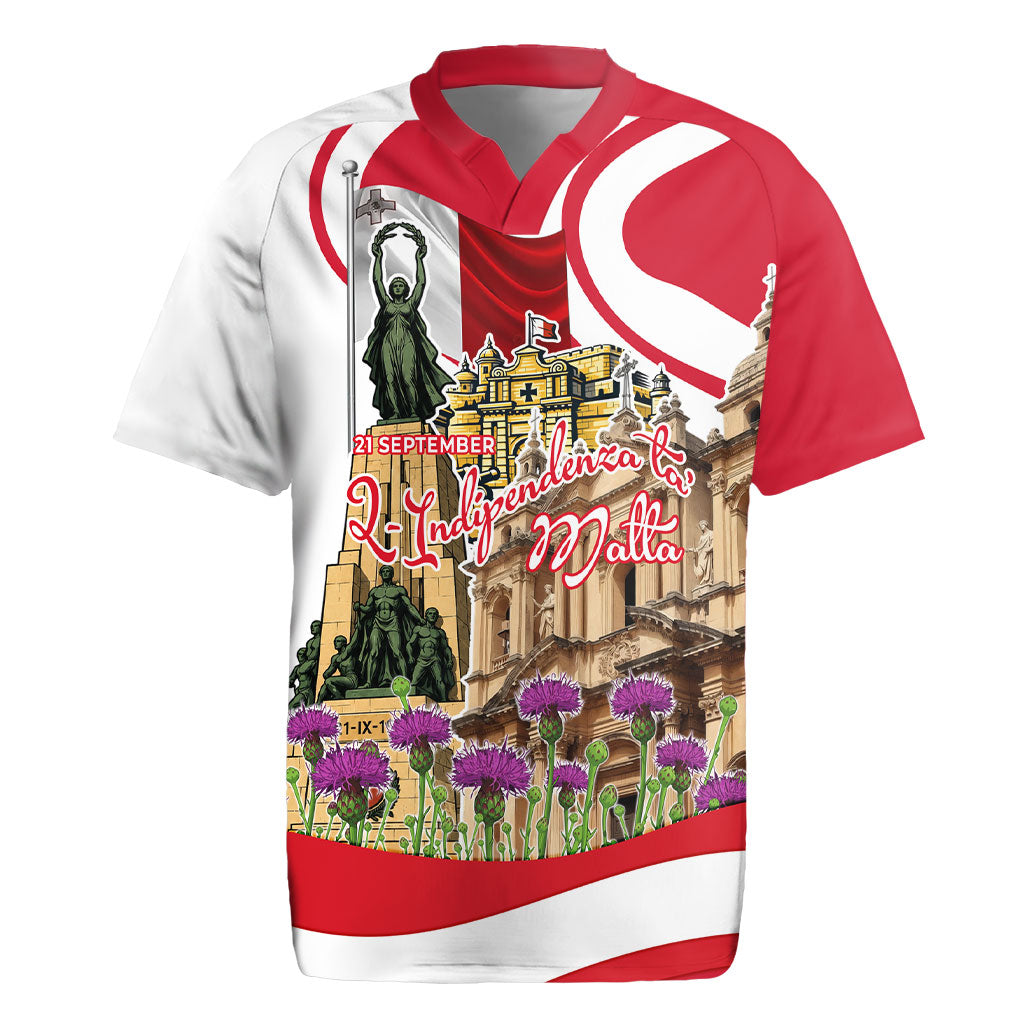 Malta Independence Day Rugby Jersey Maltese Flag Cross Knight Born By The Sea