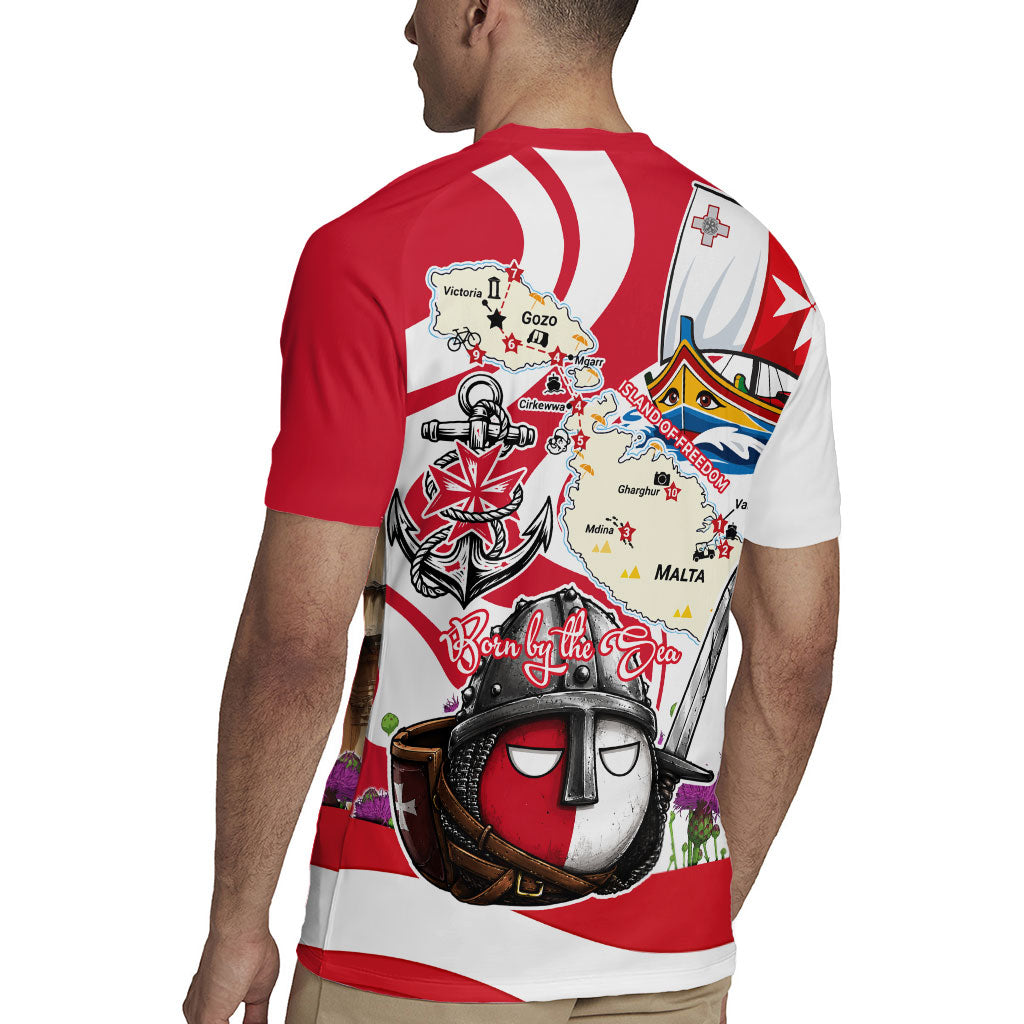 Malta Independence Day Rugby Jersey Maltese Flag Cross Knight Born By The Sea