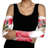 Malta Independence Day Arm Sleeves Maltese Flag Monument Coat Of Arms Halftone