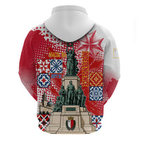 Malta Independence Day Hoodie Maltese Flag Monument Coat Of Arms Halftone