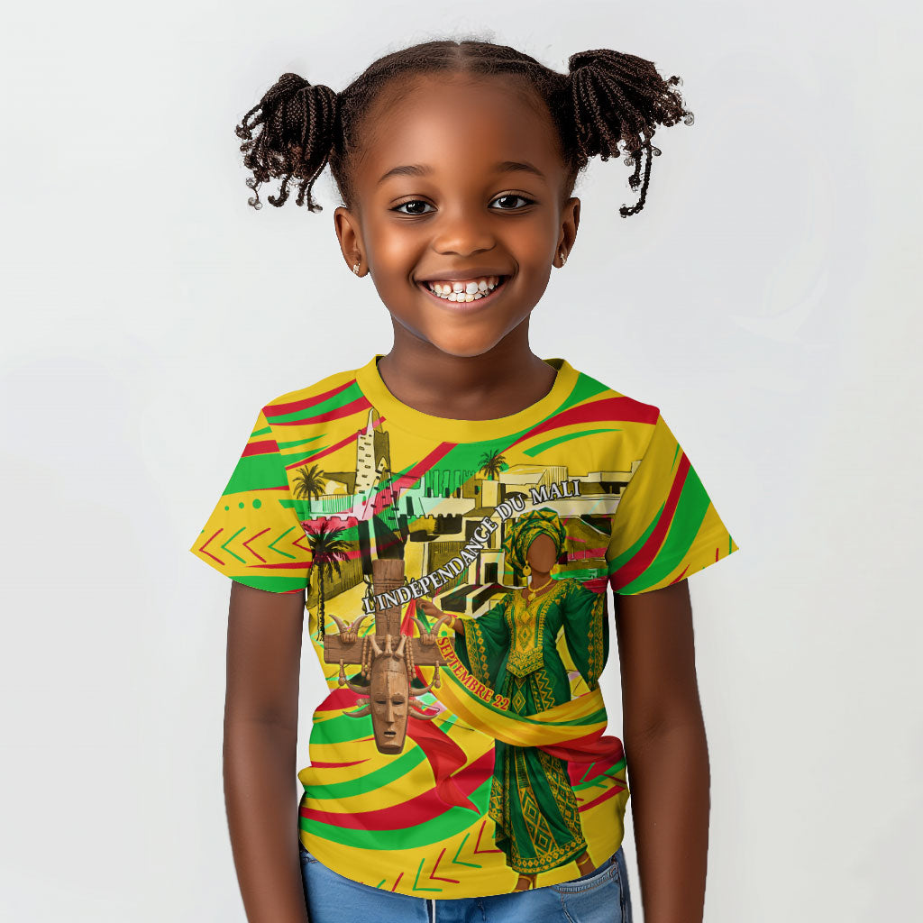 Mali Independence Day Kid T shirt Traditional West African Cultural Pride Flag Colors