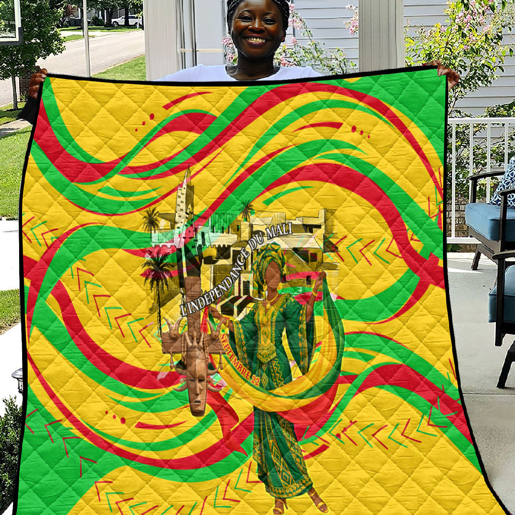 Mali Independence Day Quilt Traditional West African Cultural Pride Flag Colors