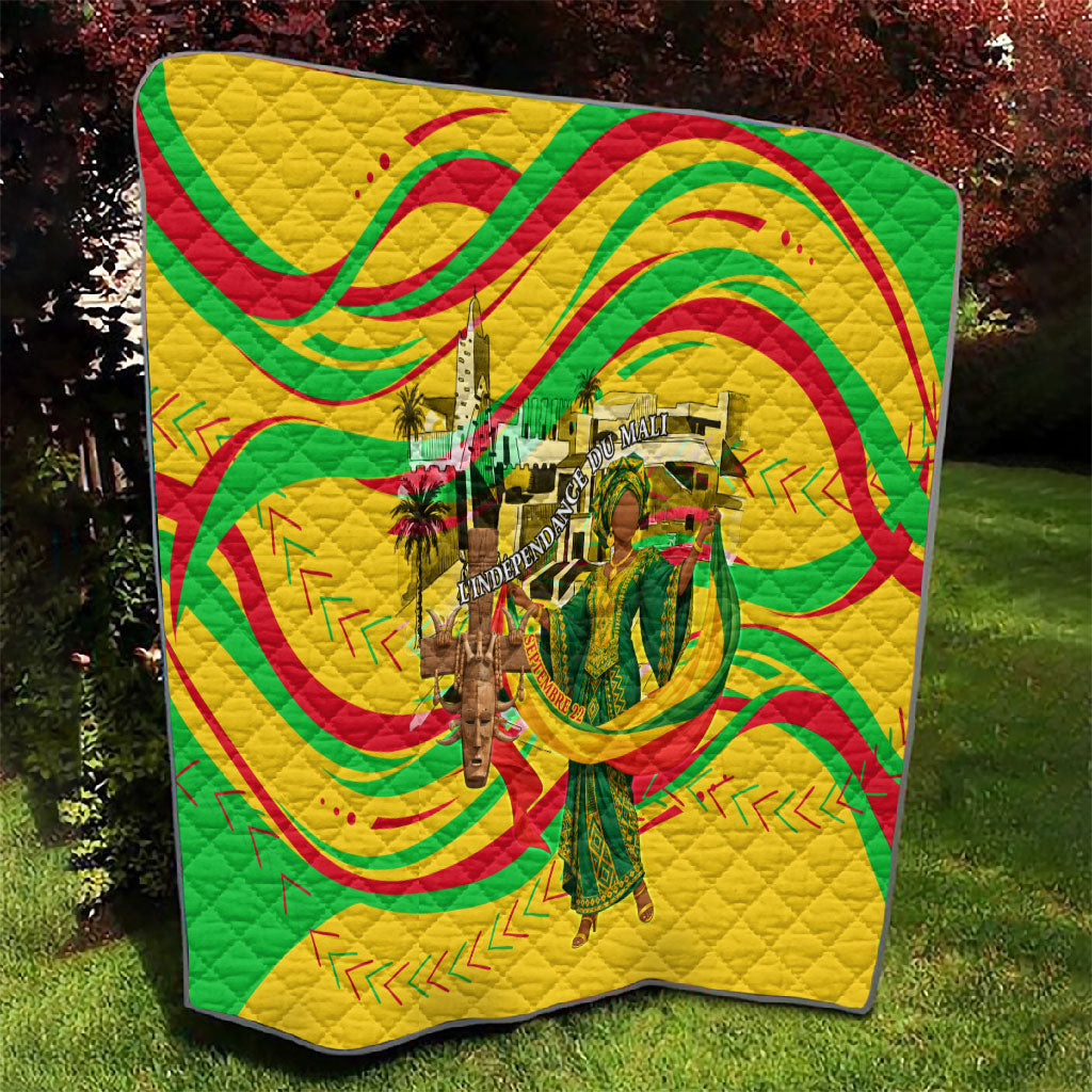 Mali Independence Day Quilt Traditional West African Cultural Pride Flag Colors