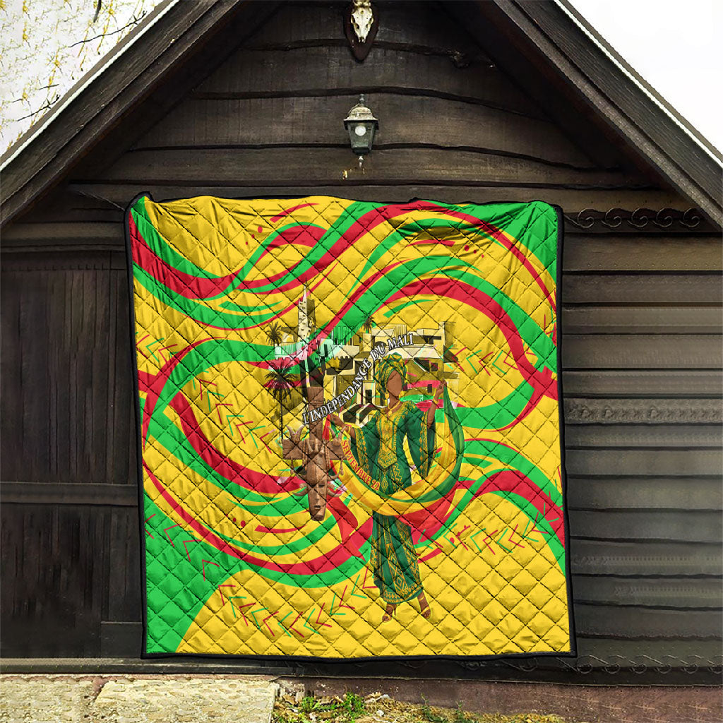Mali Independence Day Quilt Traditional West African Cultural Pride Flag Colors