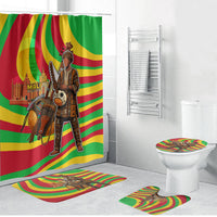 Mali Independence Day Bathroom Set West African Kora Musician Cultural