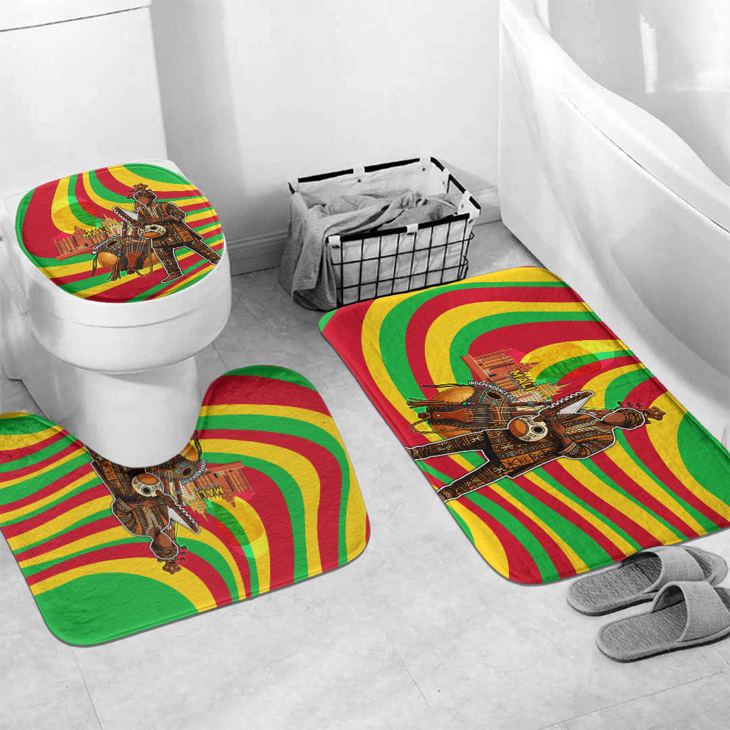Mali Independence Day Bathroom Set West African Kora Musician Cultural