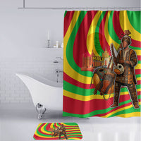 Mali Independence Day Bathroom Set West African Kora Musician Cultural