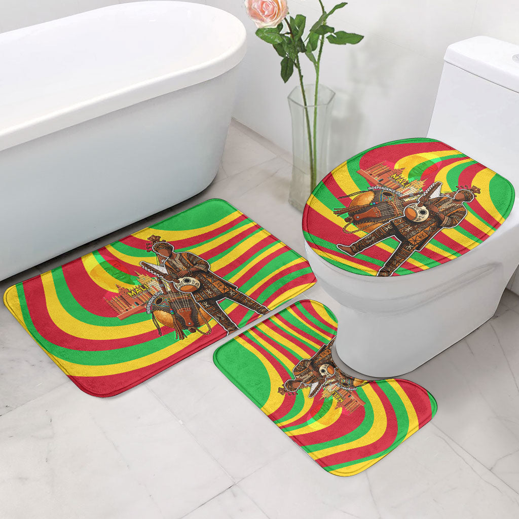 Mali Independence Day Bathroom Set West African Kora Musician Cultural