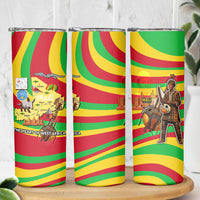 Mali Independence Day Skinny Tumbler West African Kora Musician Cultural
