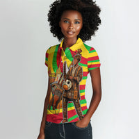 Mali Independence Day Women Polo Shirt West African Kora Musician Cultural