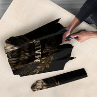 Maine Coon Cat Gentle Giant Umbrella Royal Feline Vintage Gold Damask Portrait