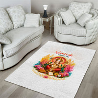 Ganesh Chaturthi Lord Ganesha Area Rug Traditional Hindu Elephant God Mandala Art Spiritual