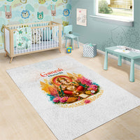 Ganesh Chaturthi Lord Ganesha Area Rug Traditional Hindu Elephant God Mandala Art Spiritual