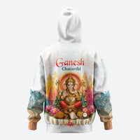 Ganesh Chaturthi Lord Ganesha Hoodie Traditional Hindu Elephant God Mandala Art Spiritual