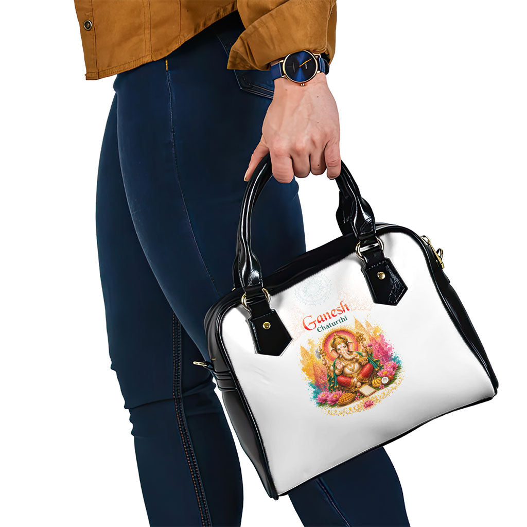 Ganesh Chaturthi Lord Ganesha Shoulder Handbag Traditional Hindu Elephant God Mandala Art Spiritual