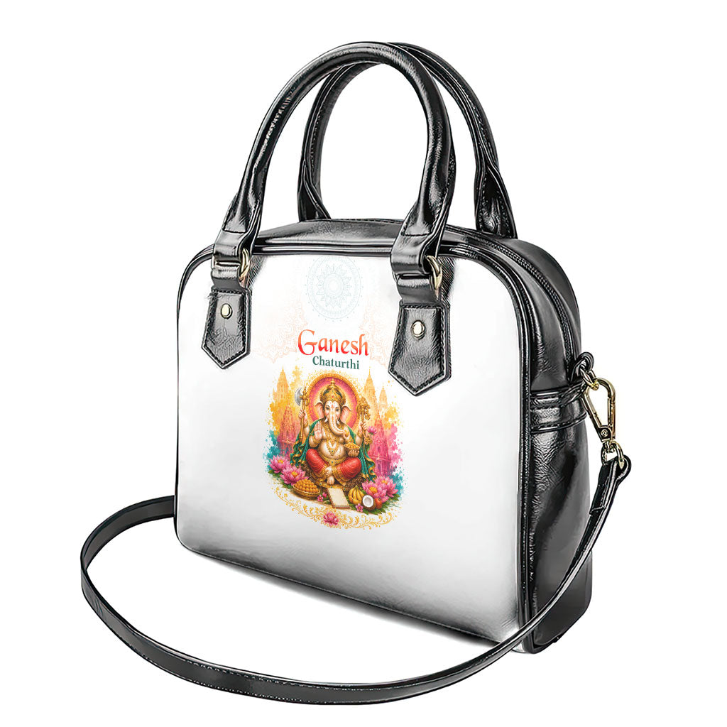 Ganesh Chaturthi Lord Ganesha Shoulder Handbag Traditional Hindu Elephant God Mandala Art Spiritual