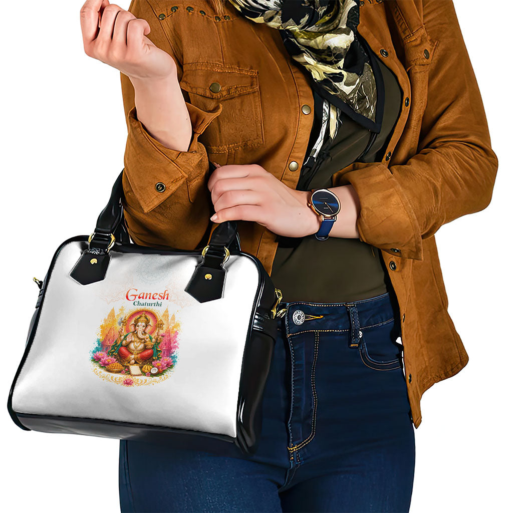 Ganesh Chaturthi Lord Ganesha Shoulder Handbag Traditional Hindu Elephant God Mandala Art Spiritual