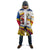 Colombia Christmas Cloak with Santa Skiing Colombian Flag and Holiday Ornament - Wonder Print Shop