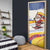 Colombia Christmas Door Cover with Santa Skiing Colombian Flag and Holiday Ornament - Wonder Print Shop