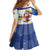 Colombia Christmas Family Matching Off The Shoulder Long Sleeve Dress and Hawaiian Shirt with Santa Skiing Colombian Flag and Holiday Ornament - Wonder Print Shop