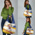 Colombia Christmas Grocery Bag with Santa Skiing Colombian Flag and Holiday Ornament - Wonder Print Shop