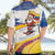 Colombia Christmas Hawaiian Shirt with Santa Skiing Colombian Flag and Holiday Ornament - Wonder Print Shop