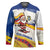 Colombia Christmas Hockey Jersey with Santa Skiing Colombian Flag and Holiday Ornament - Wonder Print Shop