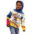 Colombia Christmas Kid Hoodie with Santa Skiing Colombian Flag and Holiday Ornament - Wonder Print Shop