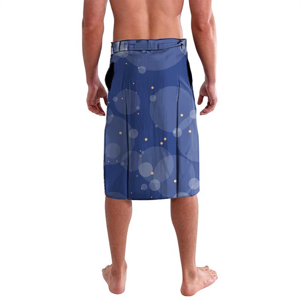 Colombia Christmas Lavalava with Santa Skiing Colombian Flag and Holiday Ornament - Wonder Print Shop