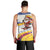 Colombia Christmas Men Tank Top with Santa Skiing Colombian Flag and Holiday Ornament - Wonder Print Shop