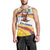 Colombia Christmas Men Tank Top with Santa Skiing Colombian Flag and Holiday Ornament - Wonder Print Shop